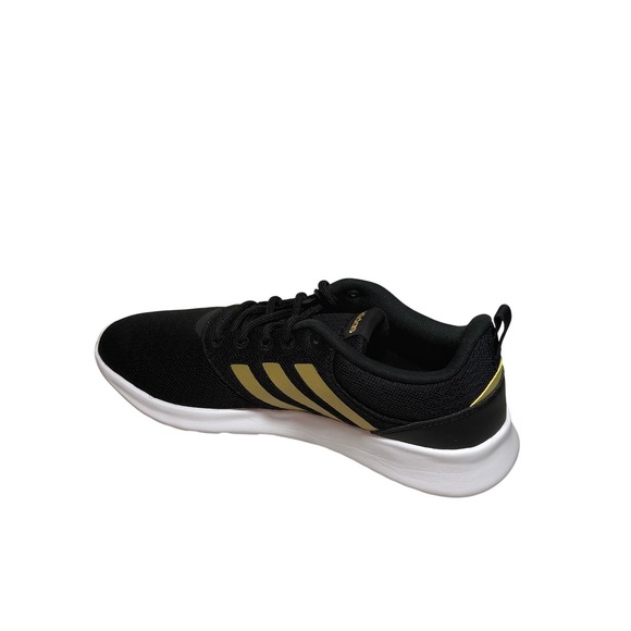 Adidas Cloudfoam Comfort Running Shoes Black Gold Kids Size 9 Youth Athletic - Picture 4 of 7